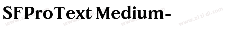 SFProText Medium字体转换